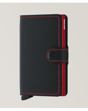 Secrid Matte Leather Miniwallet - Black