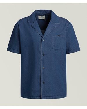 Camplin Denim Pocket Camp Shirt - Blue