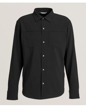 Marco Pescarolo Stretch-Wool Crãªpe Overshirt - Black