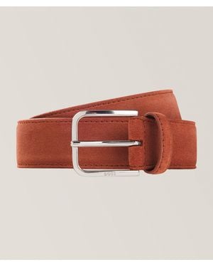 BOSS Madison Leather Belt - Brown