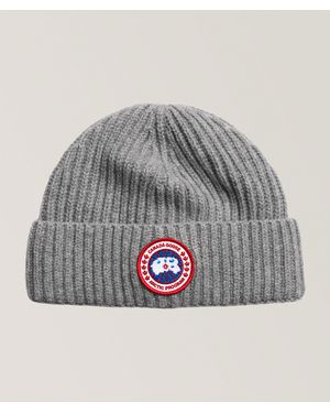 Canada Goose Cashmere-Blend Rib Toque - Grey