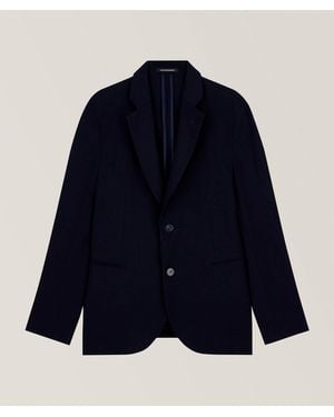 Emporio Armani Signature Capsule 3D Crãªpe Jersey Sport Jacket - Blue