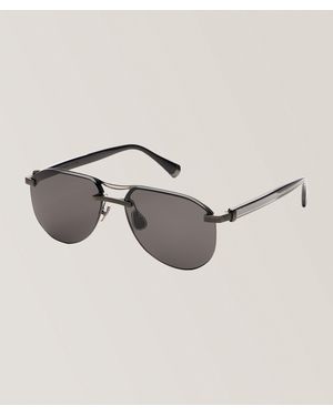 Brunello Cucinelli Carlito B Pilot Sunglasses - Grey