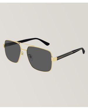 Gucci Classic Square Frame Sunglasses - Yellow