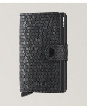 Secrid Hexagon Leather Miniwallet - Grey