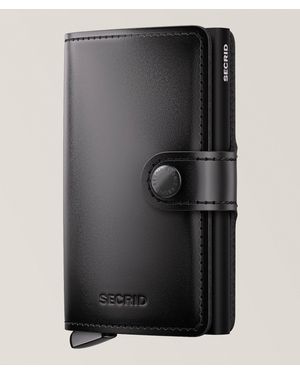 Secrid Vegetable-Tanned Leather Miniwallet - Black