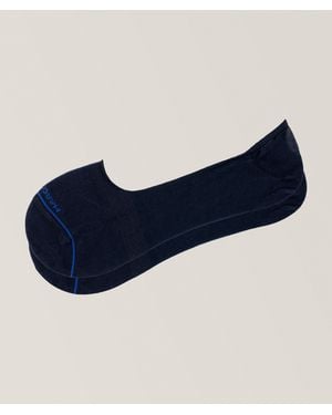 Marcoliani Pima Cotton-Blend Invisible Loafer Socks - Blue