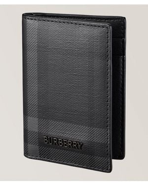 Burberry City Check Folding Cardholder - Black