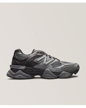 New Balance 9060 Suede & Mesh Sneakers - Grey