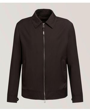 Windsor. Wool Zipped Blouson - Black