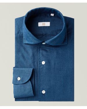 100 Hands Superlight Chambray Linen Dress Shirt - Blue