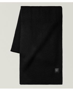 Reigning Champ Ribbed Merino Wool Scarf - Black