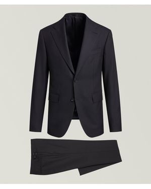 Harold Slim-Fit Dugdale Virgin Wool Suit - Blue