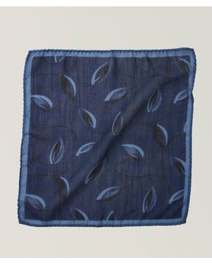 Dion Lee Medallion Silk Pocket Square - Blue