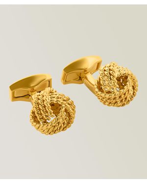 Tateossian Braided Ropes Knot Cufflinks - Metallic