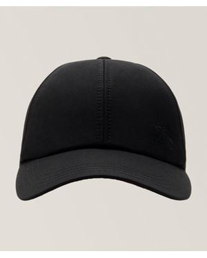 Burberry Cotton Gabardine Baseball Cap - Black