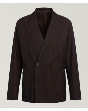 NN07 Jordin Pinstripe Double-Breasted Sport Jacket - Black