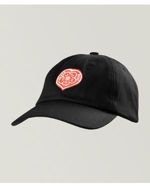 KENZO Boke Heart Embroidered Baseball Cap - Black