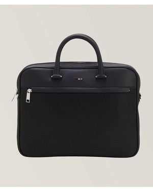 BOSS Ray Faux Leather Document Case - Black