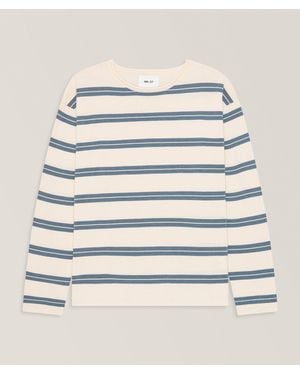 NN07 Sailor Striped Organic Cotton Sweater - Natural