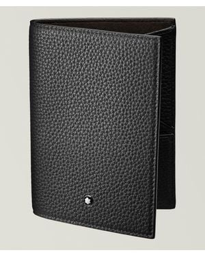 Montblanc Grained Leather Passport Holder - Black