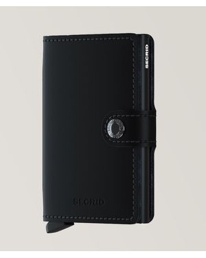 Secrid Matte Leather Miniwallet - Black
