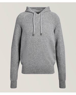 Tom Ford Seamless Cashmere Hooded Sweater - Grey