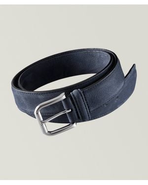 Anderson's Nubuck Leather Belt - Blue