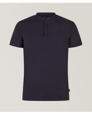 John Varvatos Duke Henley T-shirt - Blue