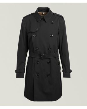 Burberry Kensington Heritage Trench Coat - Black