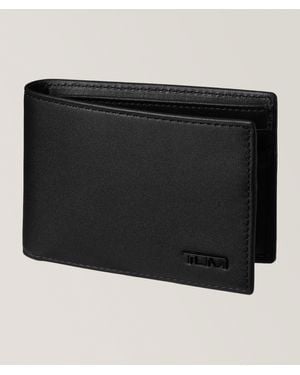 Tumi Delta Leather Slim-Single Bifold Wallet - Black