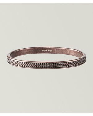 Pig & Hen Navarch Motta Cuff Bracelet - Brown