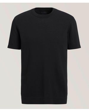 Dek Techno Knitted Crewneck T-Shirt - Black