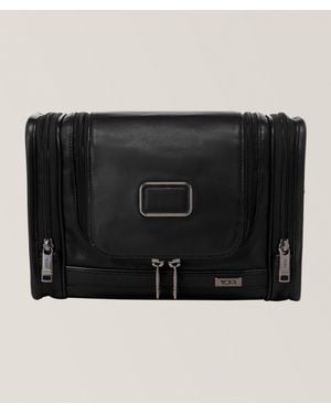 Tumi Alpha Leather Hanging Travel Kit - Black