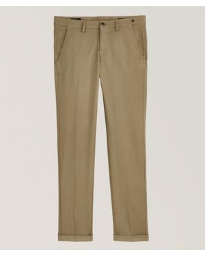 Mason's Torino Pleated Jersey Stretch-Cotton Pants - Natural