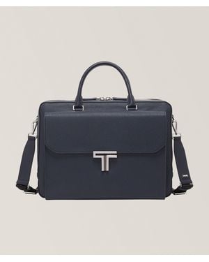 Tumi Turin Vincenzo Top-Zip Briefcase - Blue