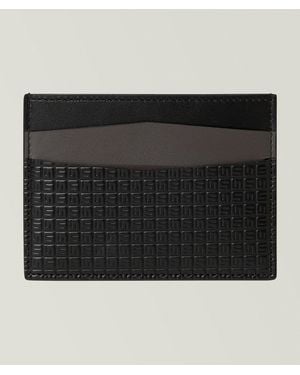 Serapian Stepan Leather Cardholder - Black