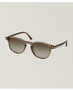 Tom Ford Holt Gradient Round Sunglasses - Natural