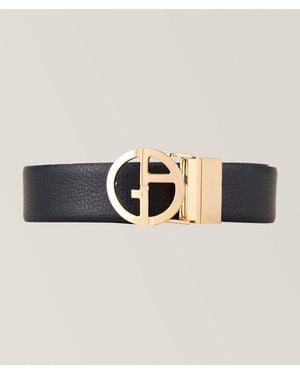 Giorgio Armani Reversible Leather Belt - Natural