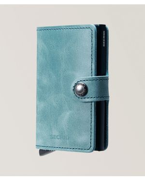 Secrid Vintage Leather Miniwallet - Blue