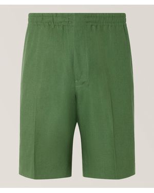 ZEGNA Oasi Linen Shorts - Green