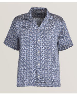 Frescobol Carioca Roberto Angra Trelica Silk Shirt - Blue
