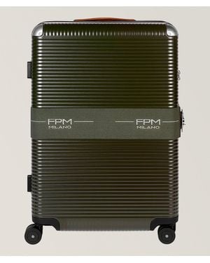 Fpm Milano Bank Zip Dlx Spinner Carry-On Case - Green