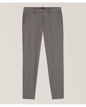 BOSS Kaiton Slim-Fit Stretch-Cotton Pants - Grey