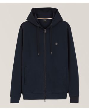 BOSS Spence Full-Zip Hooded Sweatshirt - Blue