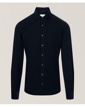 Emanuel Berg Fine Corduroy Shirt - Blue