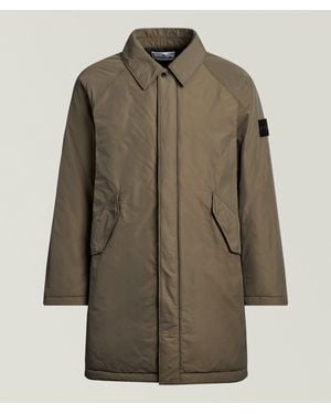 Stone Island Micro Twill Trench - Green