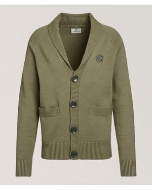 Camplin Raglan Shawl Cardigan - Green
