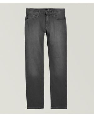 PAIGE Normandie Transcend Slim-Straight Jeans - Grey
