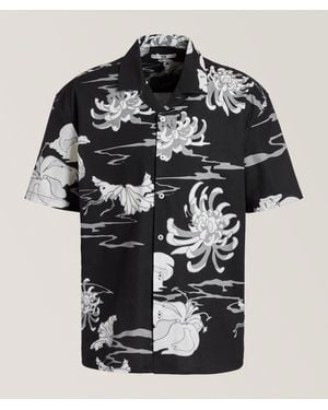 Neuw Sativa Printed Camp Shirt - Black